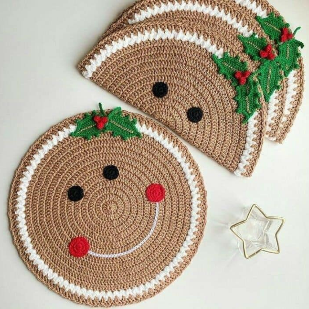 Kerst Gingerbread onderzetters Patroon