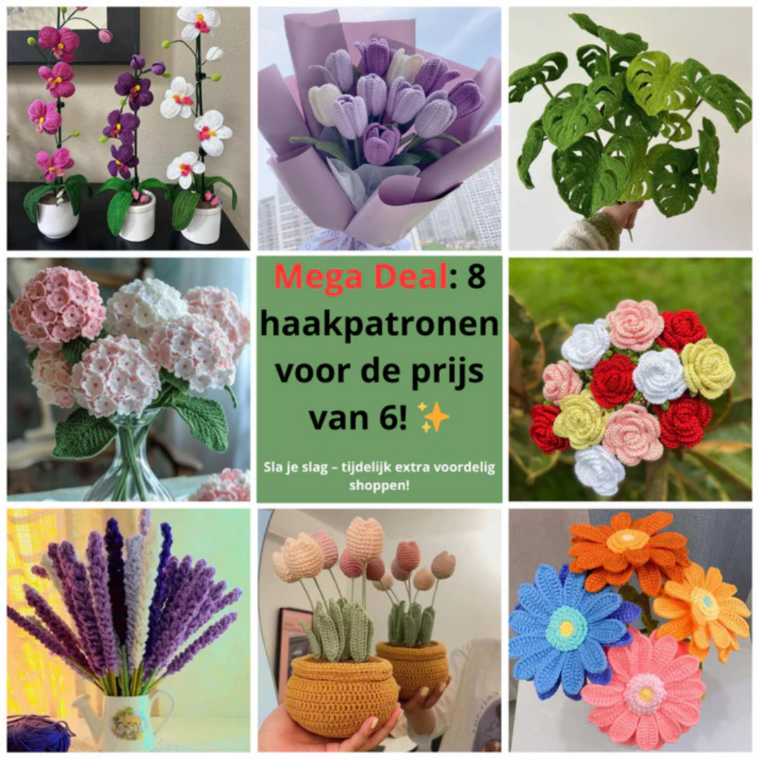 Mega Deal: 8 haakpatronen voor de prijs van 6!