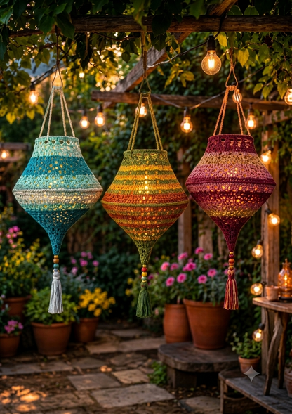 Gehaakte Boho Zomer Lampion