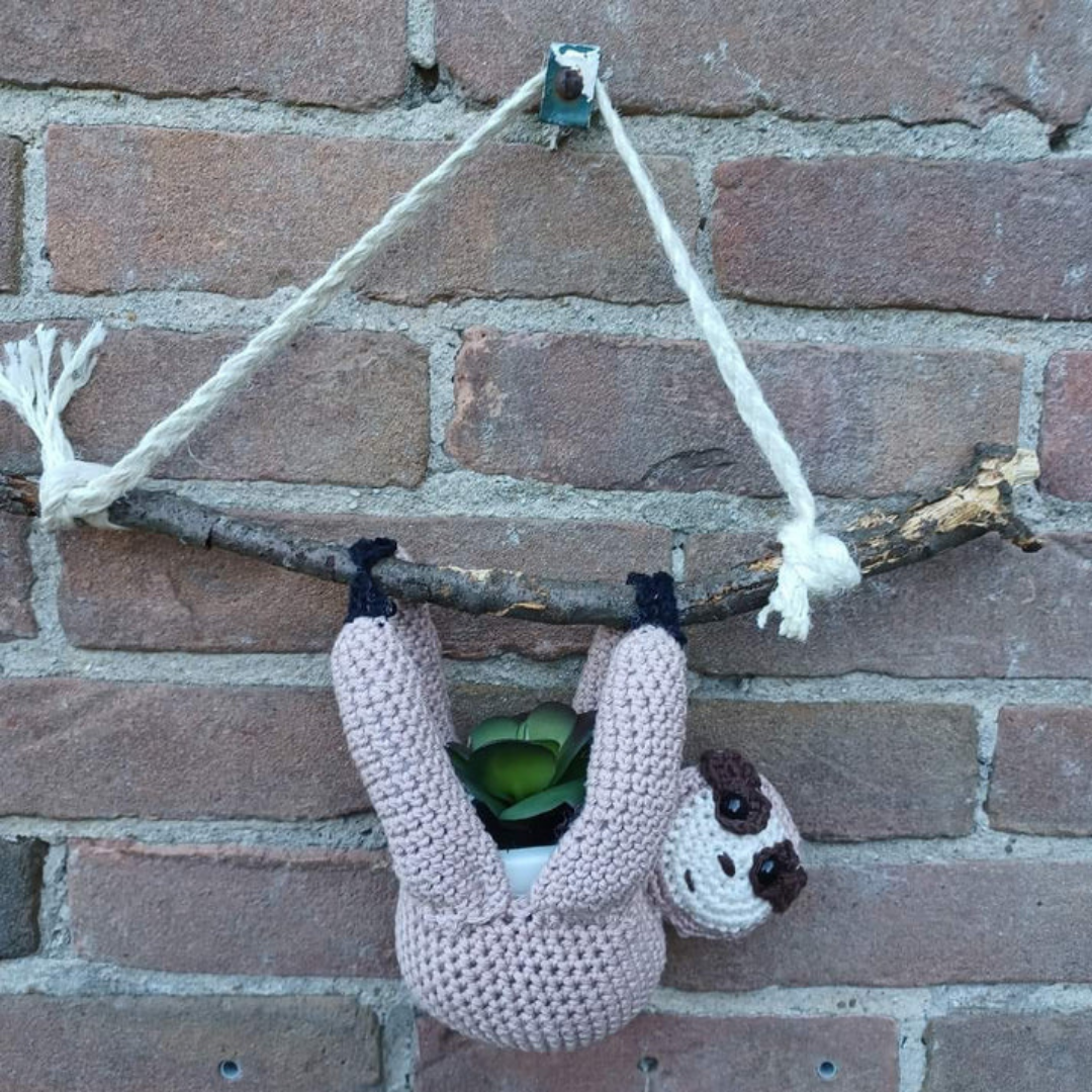 Luiaard Plantenhanger – Haakpatroon