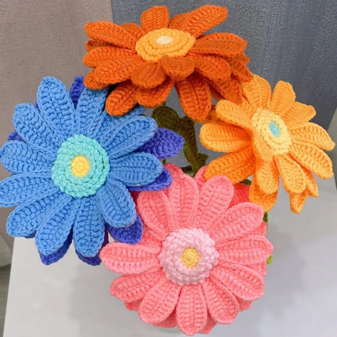 Prachtig Gehaakte Gerbera's Patroon