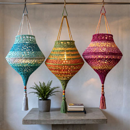 Gehaakte Boho Zomer Lampion