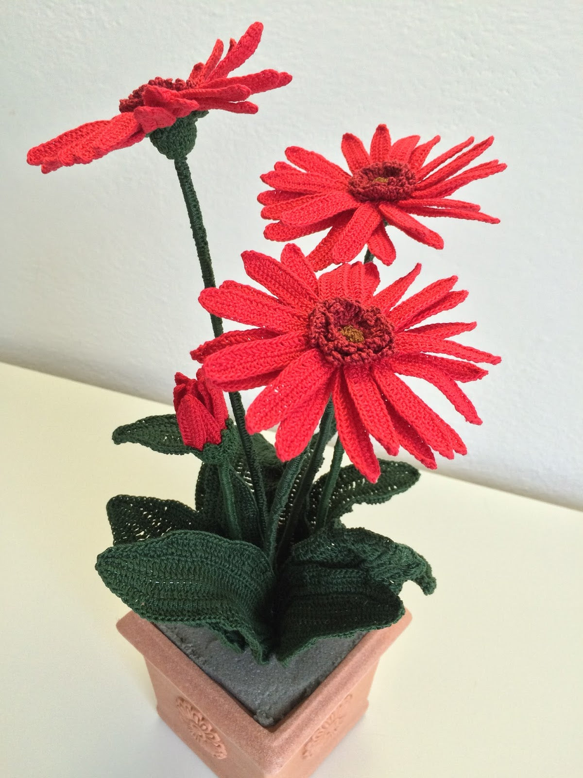 Prachtig Gehaakte Gerbera's Patroon