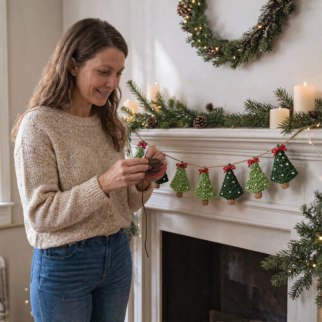 Haak je eigen Kerstboom slinger
