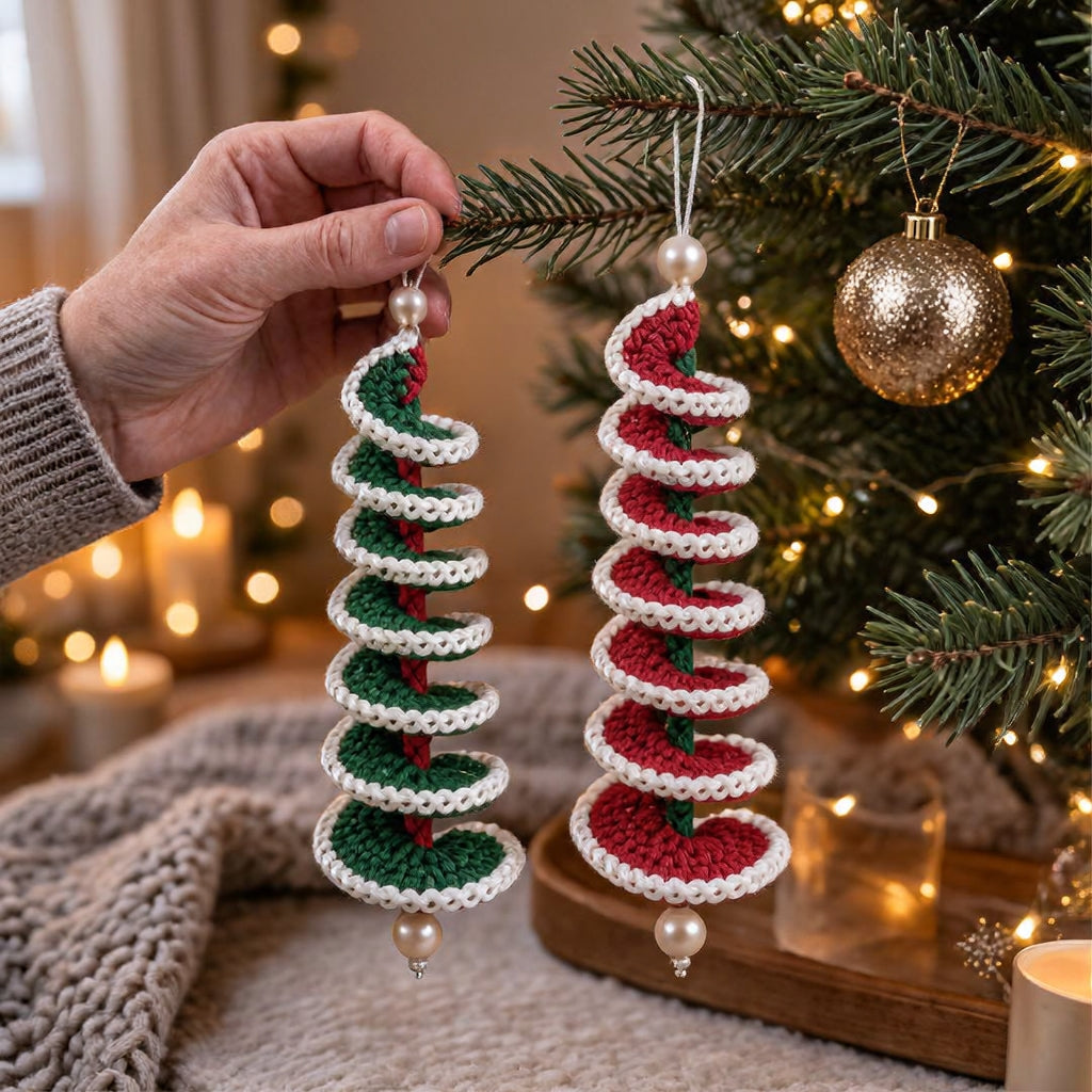 Haak je eigen kleurrijke kerstspinner