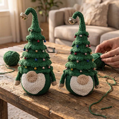 Groene Kerstgnoom Haakpatroon NL